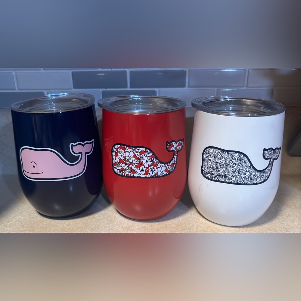 Vineyard Vines x Target Stemless Wine/ Drink  Tumblers (3)